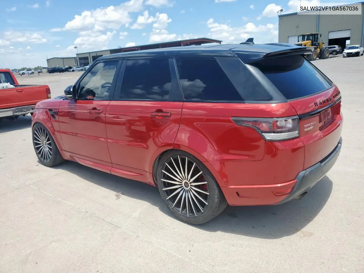 2016 Land Rover Range Rover Sport Hst VIN: SALWS2VF1GA567036 Lot: 62953815