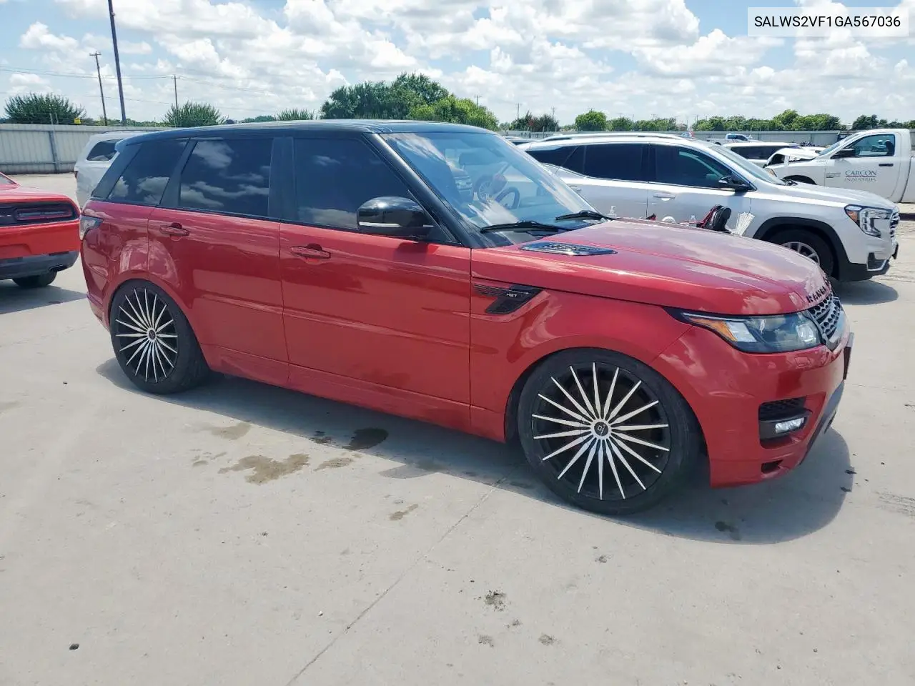 2016 Land Rover Range Rover Sport Hst VIN: SALWS2VF1GA567036 Lot: 62953815