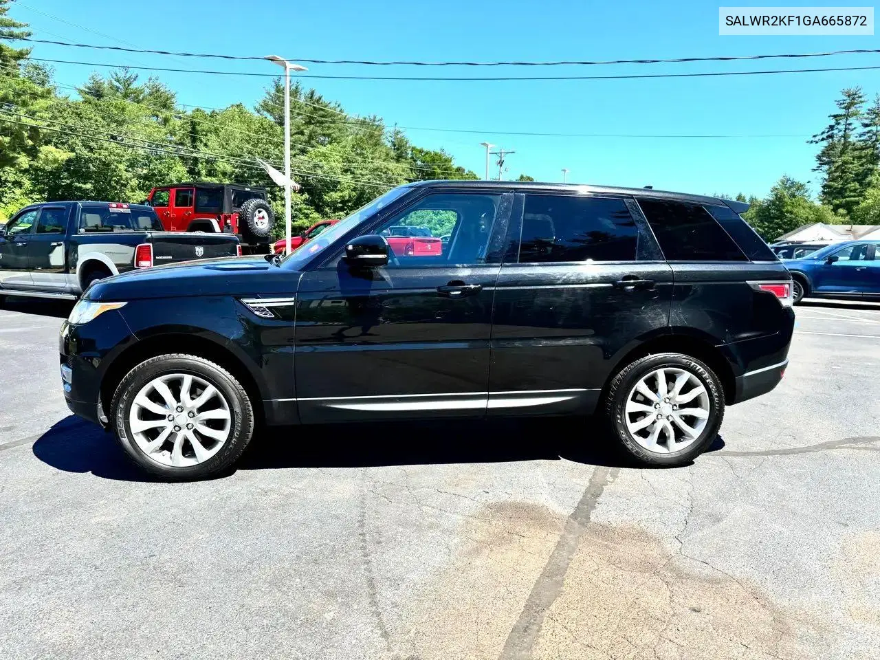 2016 Land Rover Range Rover Sport Hse VIN: SALWR2KF1GA665872 Lot: 62979555
