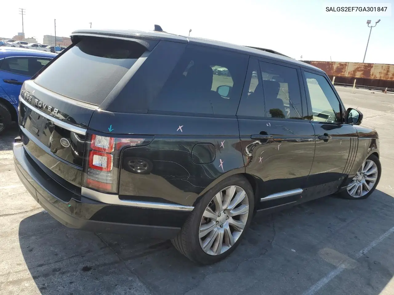 2016 Land Rover Range Rover Supercharged VIN: SALGS2EF7GA301847 Lot: 63010485