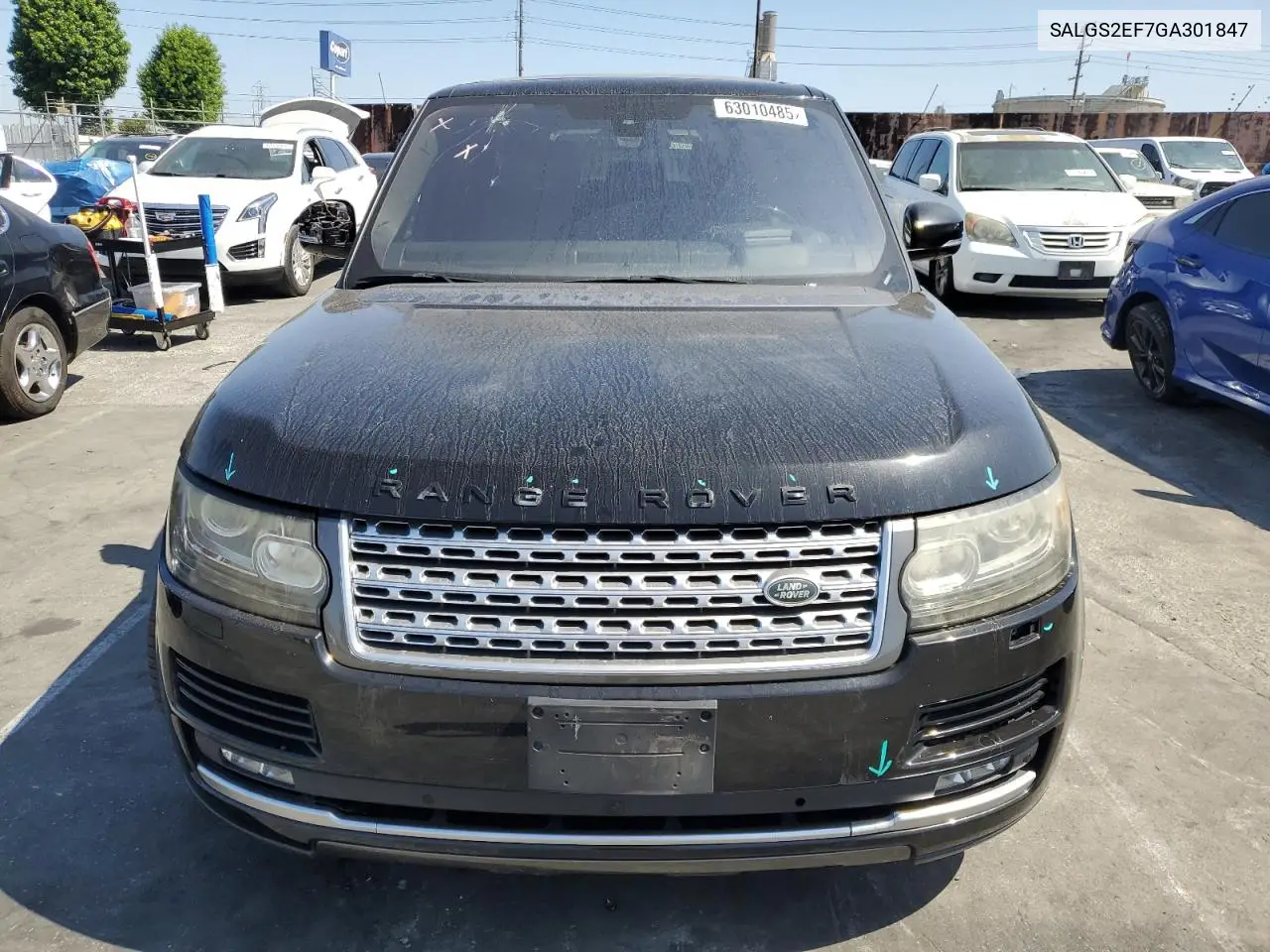 2016 Land Rover Range Rover Supercharged VIN: SALGS2EF7GA301847 Lot: 63010485