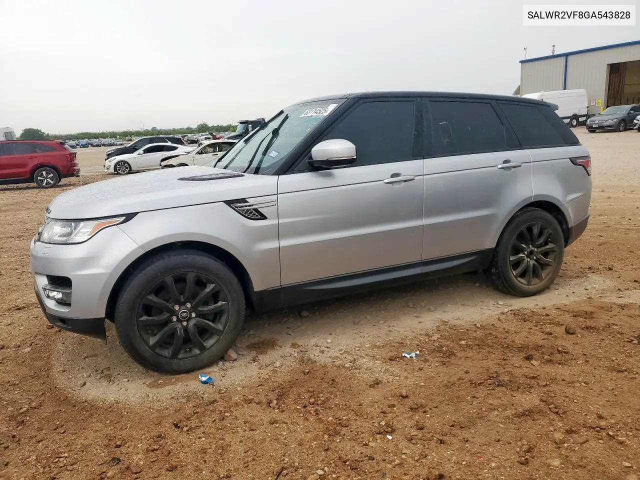2016 Land Rover Range Rover Sport Hse VIN: SALWR2VF8GA543828 Lot: 63114525