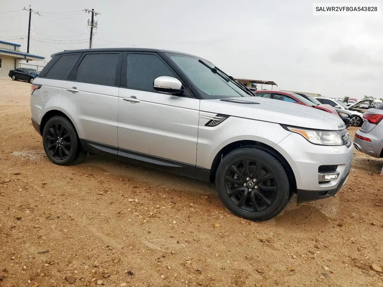 2016 Land Rover Range Rover Sport Hse VIN: SALWR2VF8GA543828 Lot: 63114525