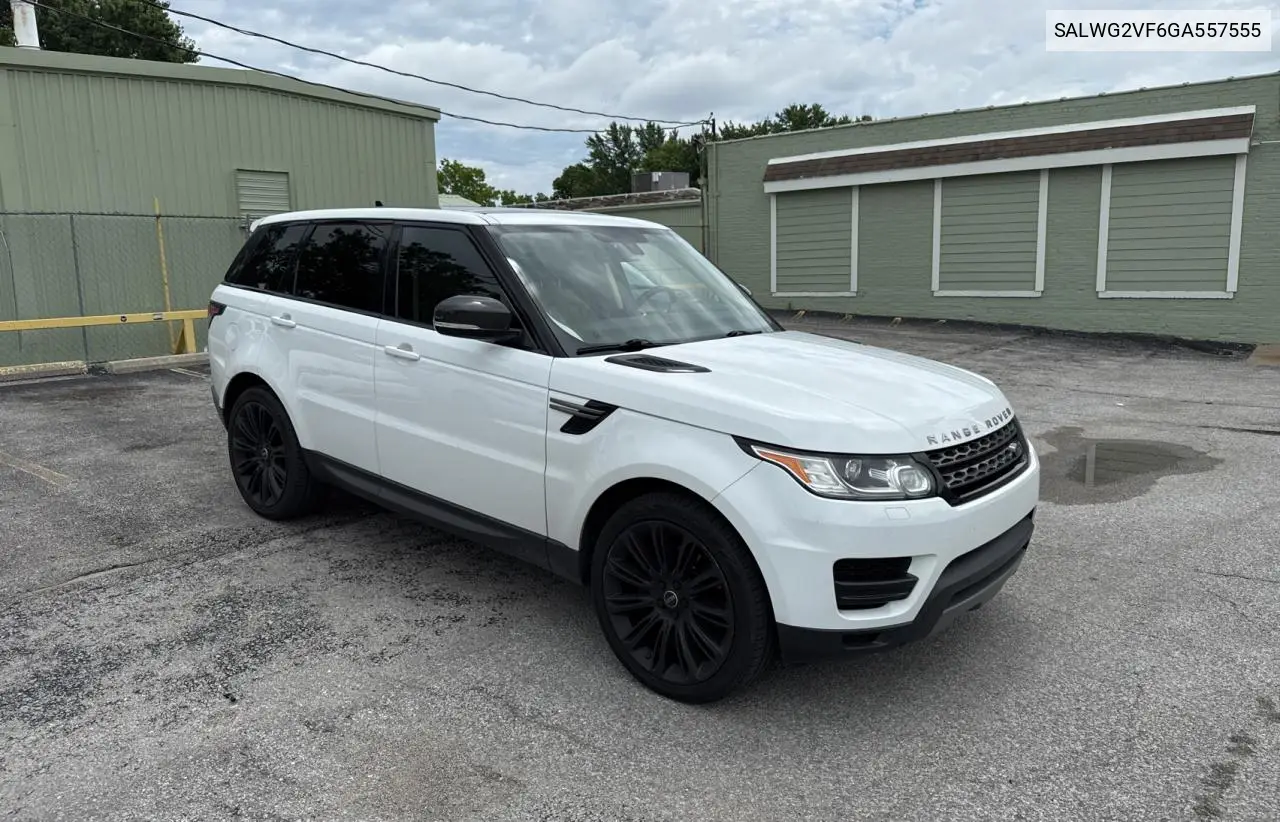 2016 Land Rover Range Rover Sport Se VIN: SALWG2VF6GA557555 Lot: 63278025