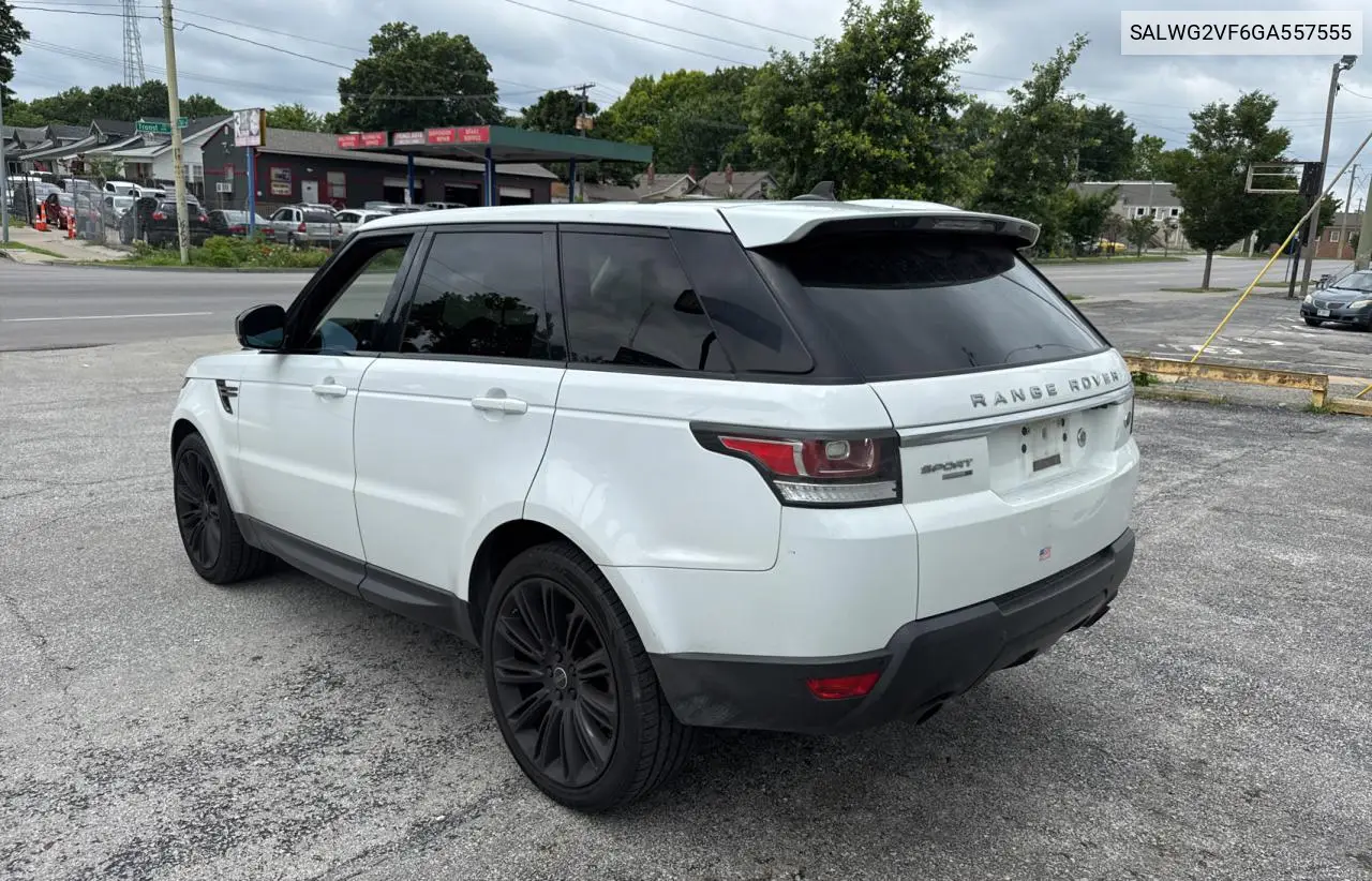 2016 Land Rover Range Rover Sport Se VIN: SALWG2VF6GA557555 Lot: 63278025