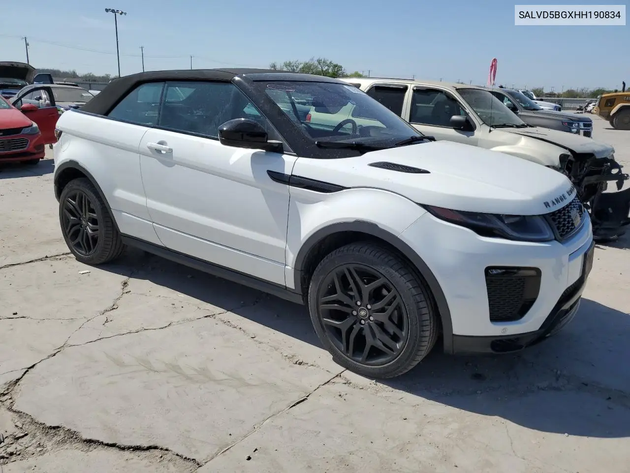 2017 Land Rover Range Rover Evoque Hse Dynamic VIN: SALVD5BGXHH190834 Lot: 50258635