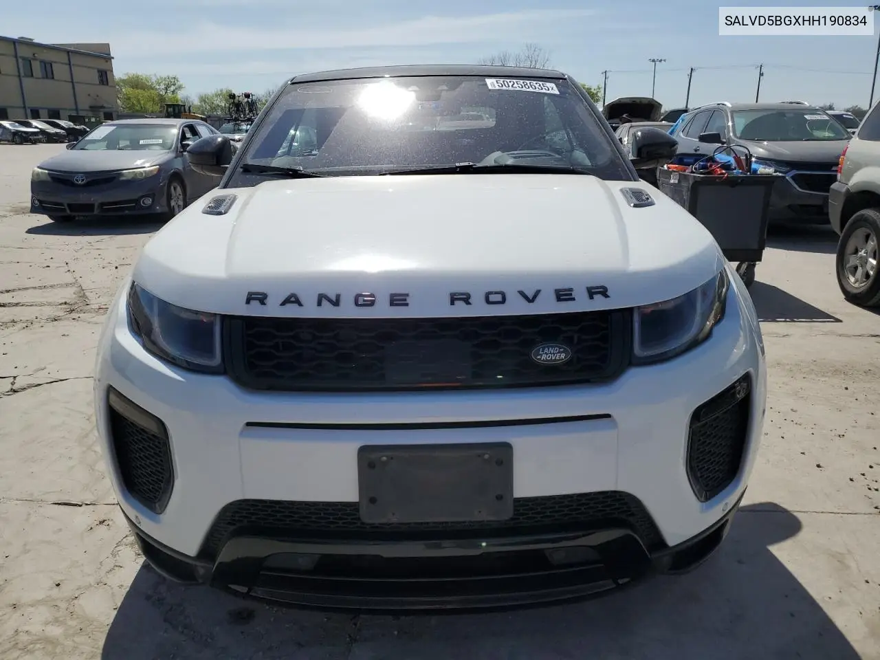 2017 Land Rover Range Rover Evoque Hse Dynamic VIN: SALVD5BGXHH190834 Lot: 50258635