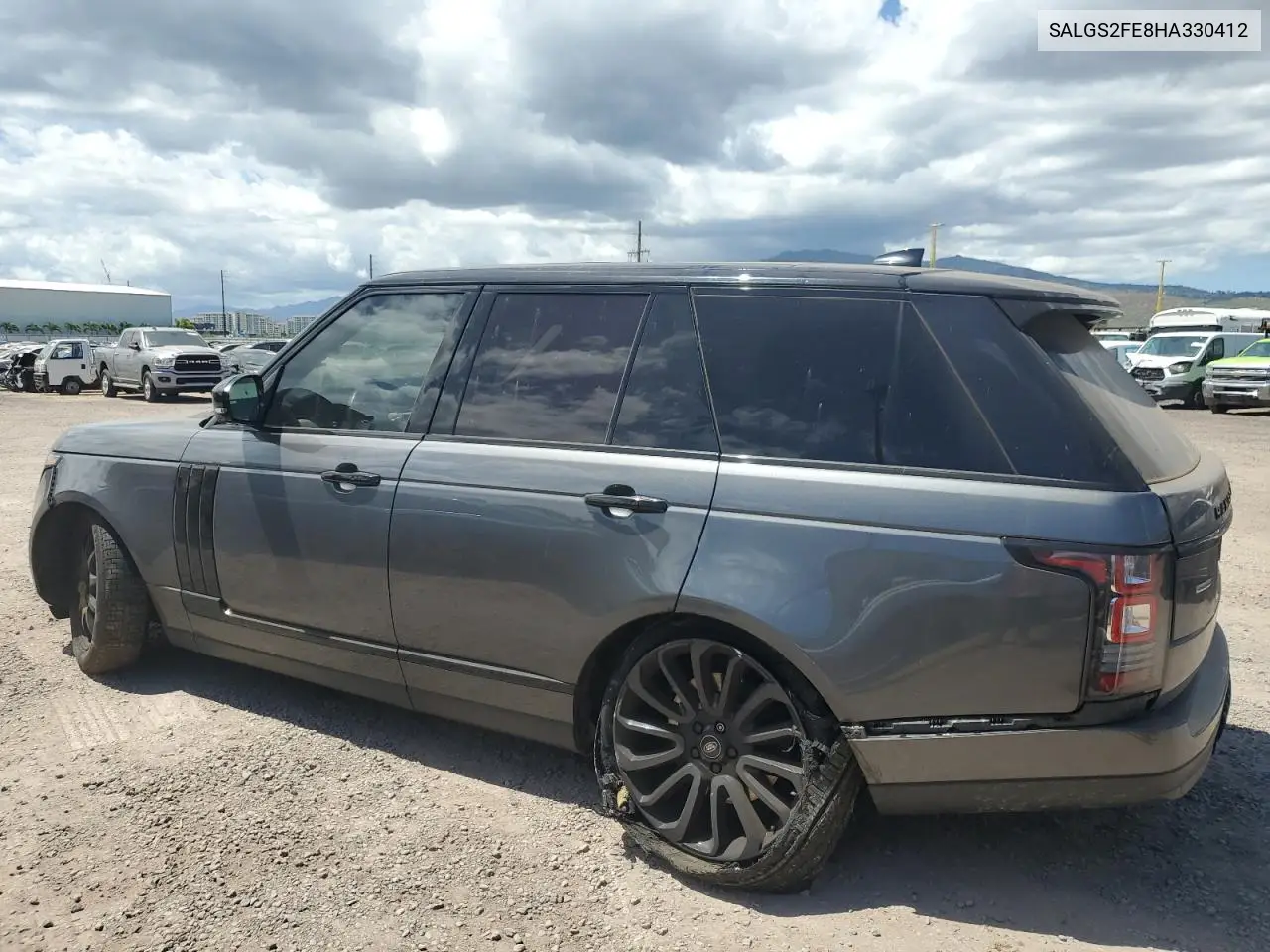 2017 Land Rover Range Rover Supercharged VIN: SALGS2FE8HA330412 Lot: 58601485