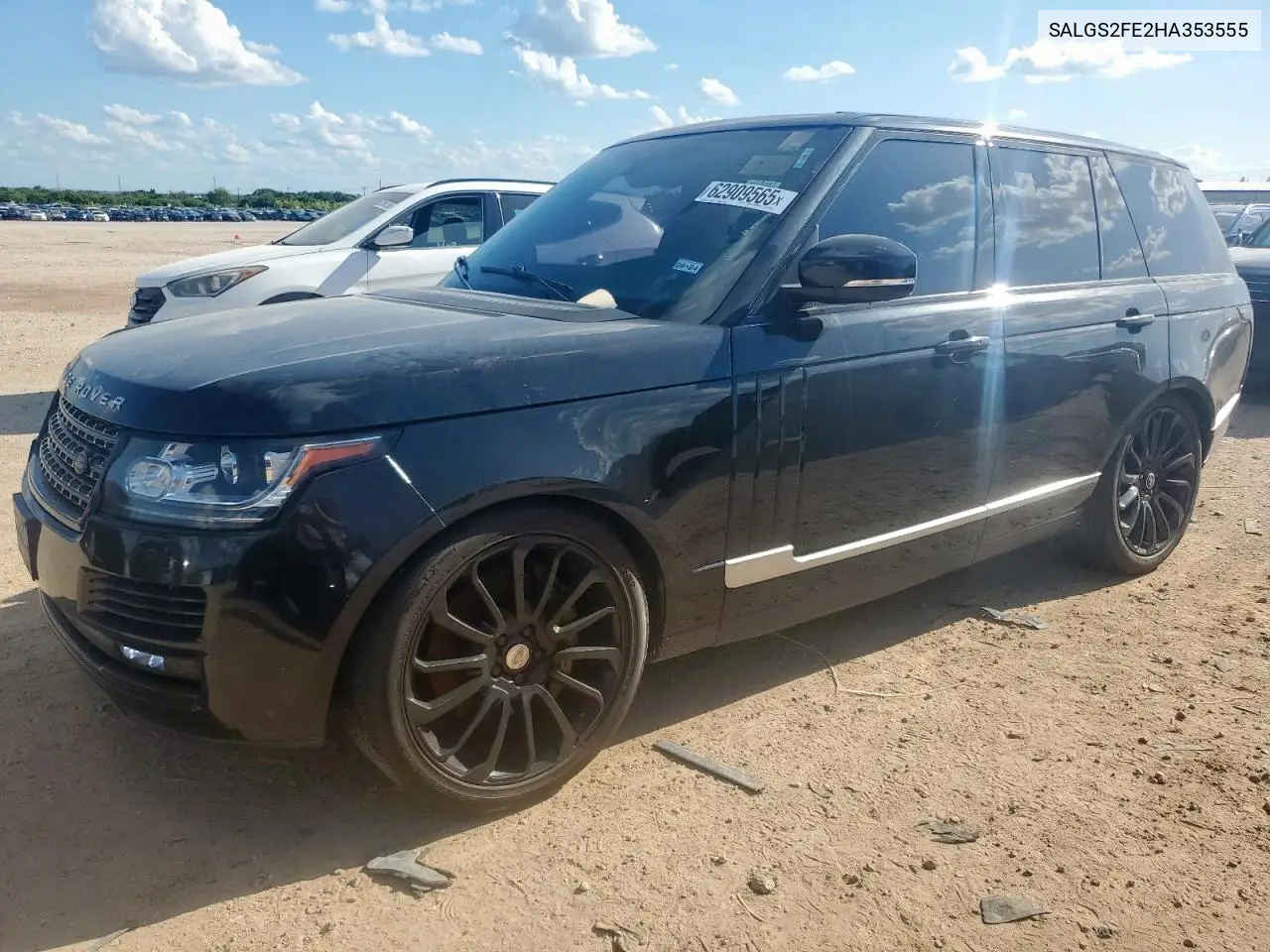 2017 Land Rover Range Rover Supercharged VIN: SALGS2FE2HA353555 Lot: 62909565