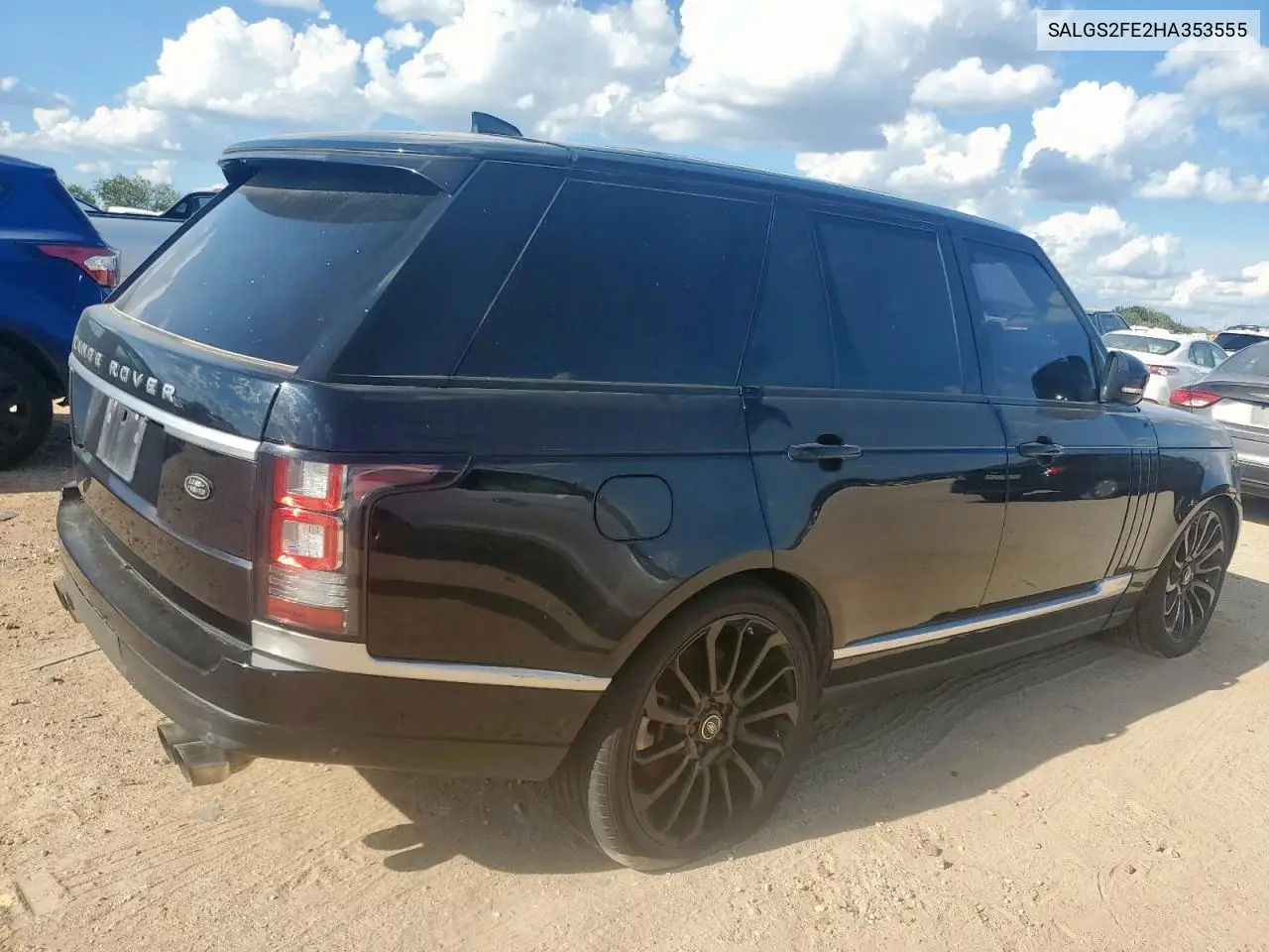2017 Land Rover Range Rover Supercharged VIN: SALGS2FE2HA353555 Lot: 62909565