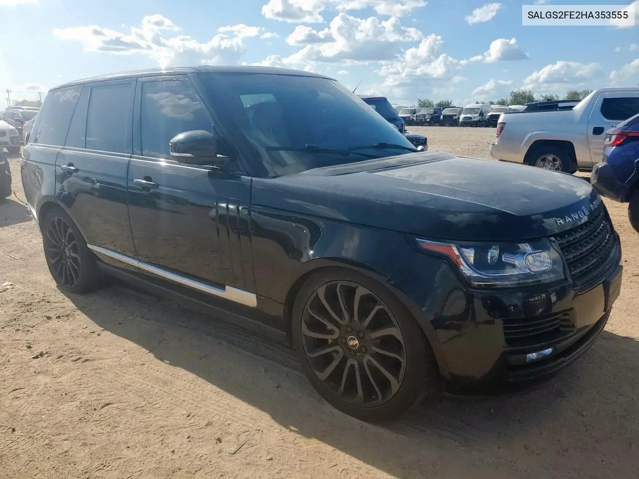 2017 Land Rover Range Rover Supercharged VIN: SALGS2FE2HA353555 Lot: 62909565