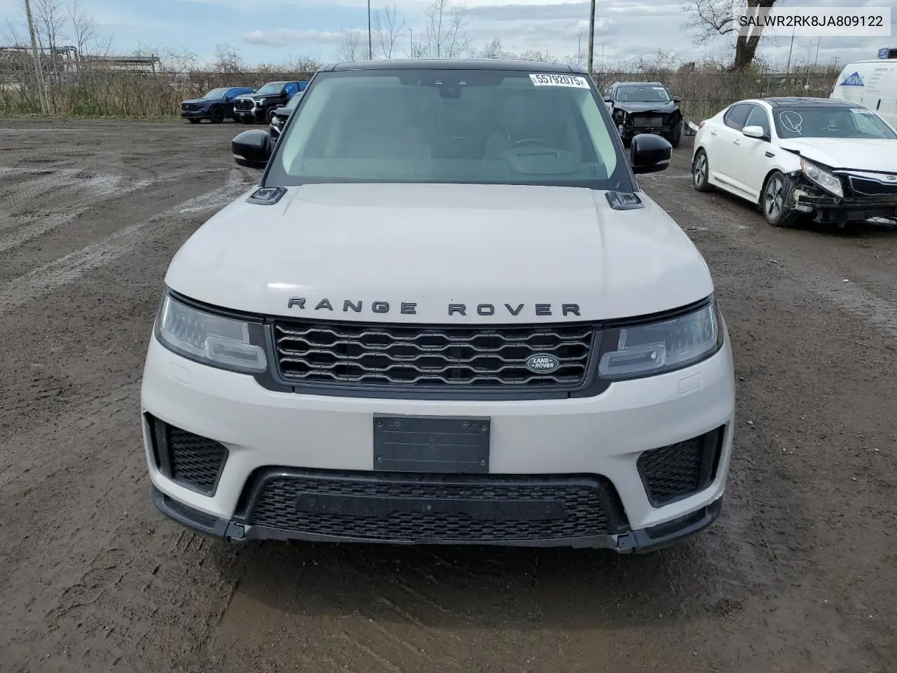 2018 Land Rover Range Rover Sport Hse VIN: SALWR2RK8JA809122 Lot: 55792075
