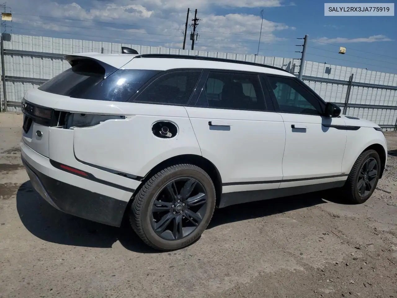 2018 Land Rover Range Rover Velar R-Dynamic Se VIN: SALYL2RX3JA775919 Lot: 61922505