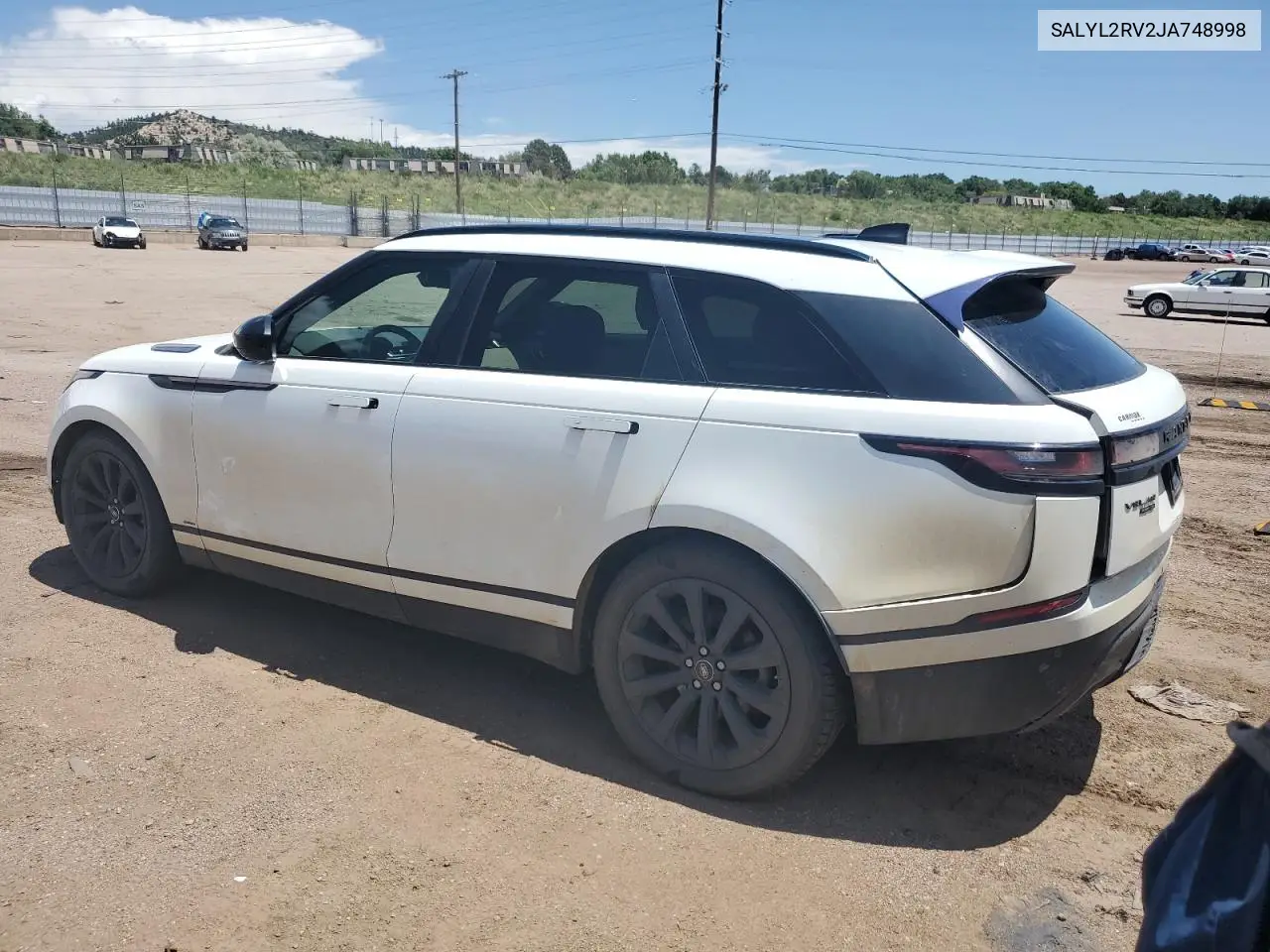 2018 Land Rover Range Rover Velar R-Dynamic Se VIN: SALYL2RV2JA748998 Lot: 62184195