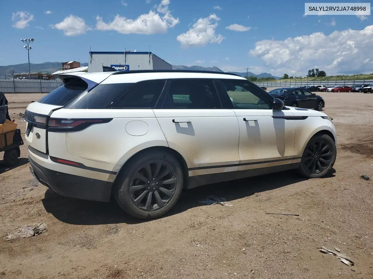 2018 Land Rover Range Rover Velar R-Dynamic Se VIN: SALYL2RV2JA748998 Lot: 62184195