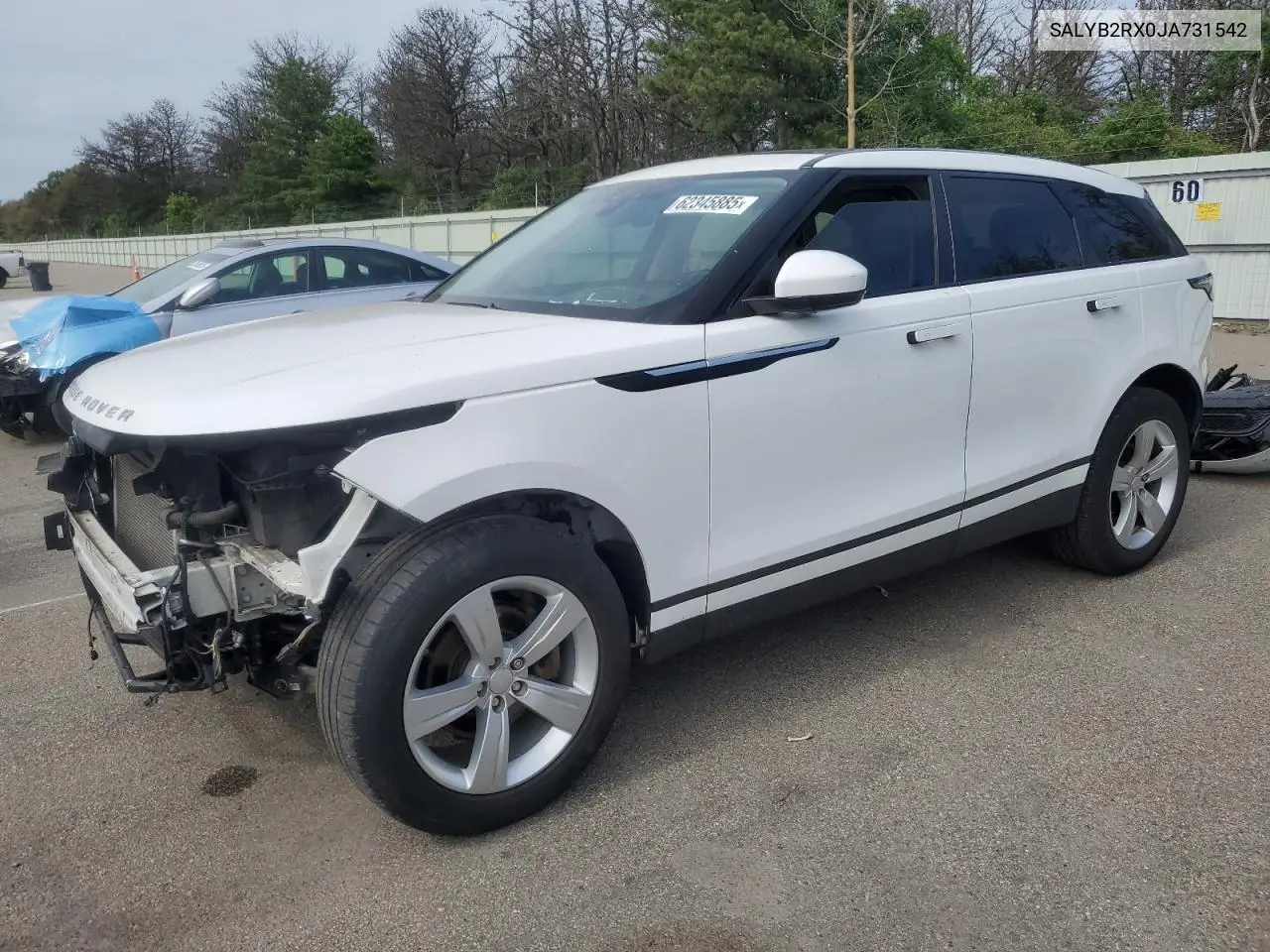 2018 Land Rover Range Rover Velar S VIN: SALYB2RX0JA731542 Lot: 62345885