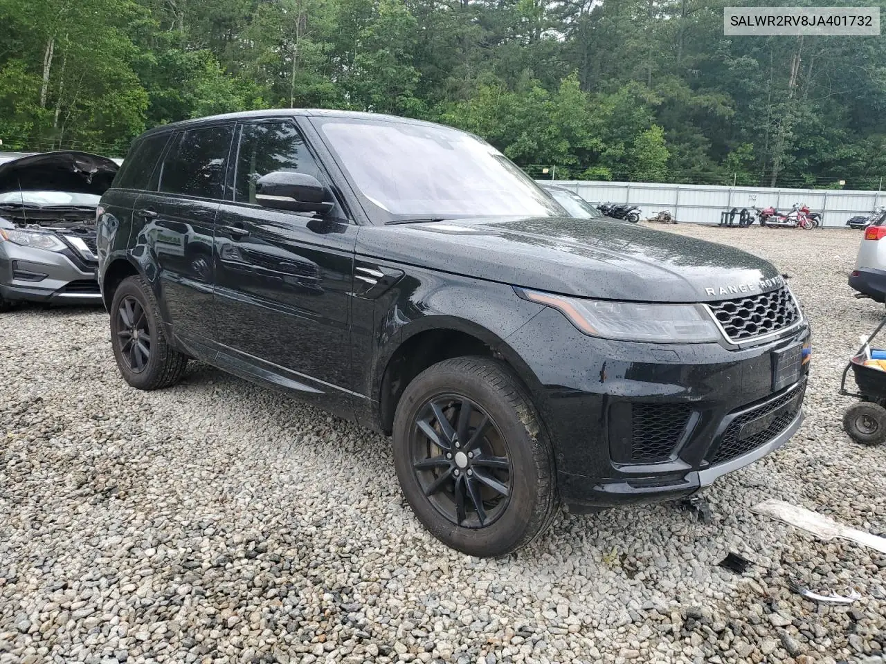2018 Land Rover Range Rover Sport Hse VIN: SALWR2RV8JA401732 Lot: 62576495