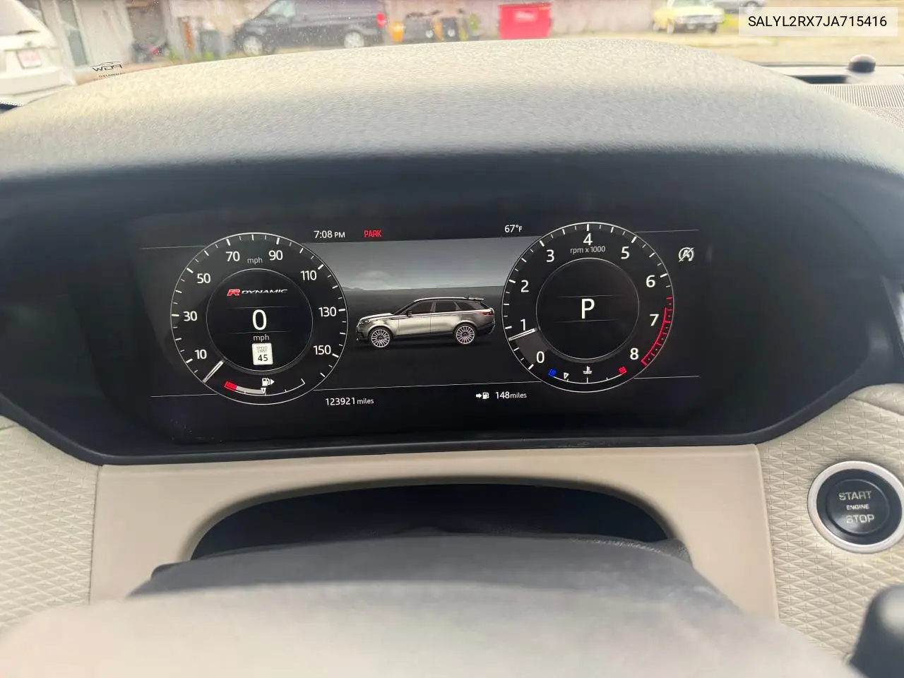 2018 Land Rover Range Rover Velar R-Dynamic Se VIN: SALYL2RX7JA715416 Lot: 62775895