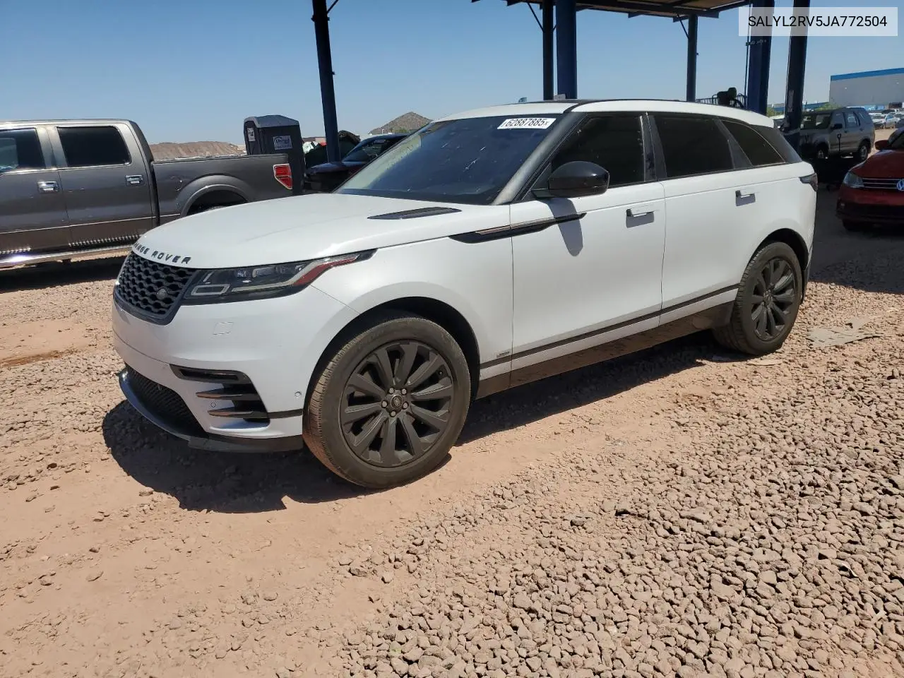 2018 Land Rover Range Rover Velar R-Dynamic Se VIN: SALYL2RV5JA772504 Lot: 62887885