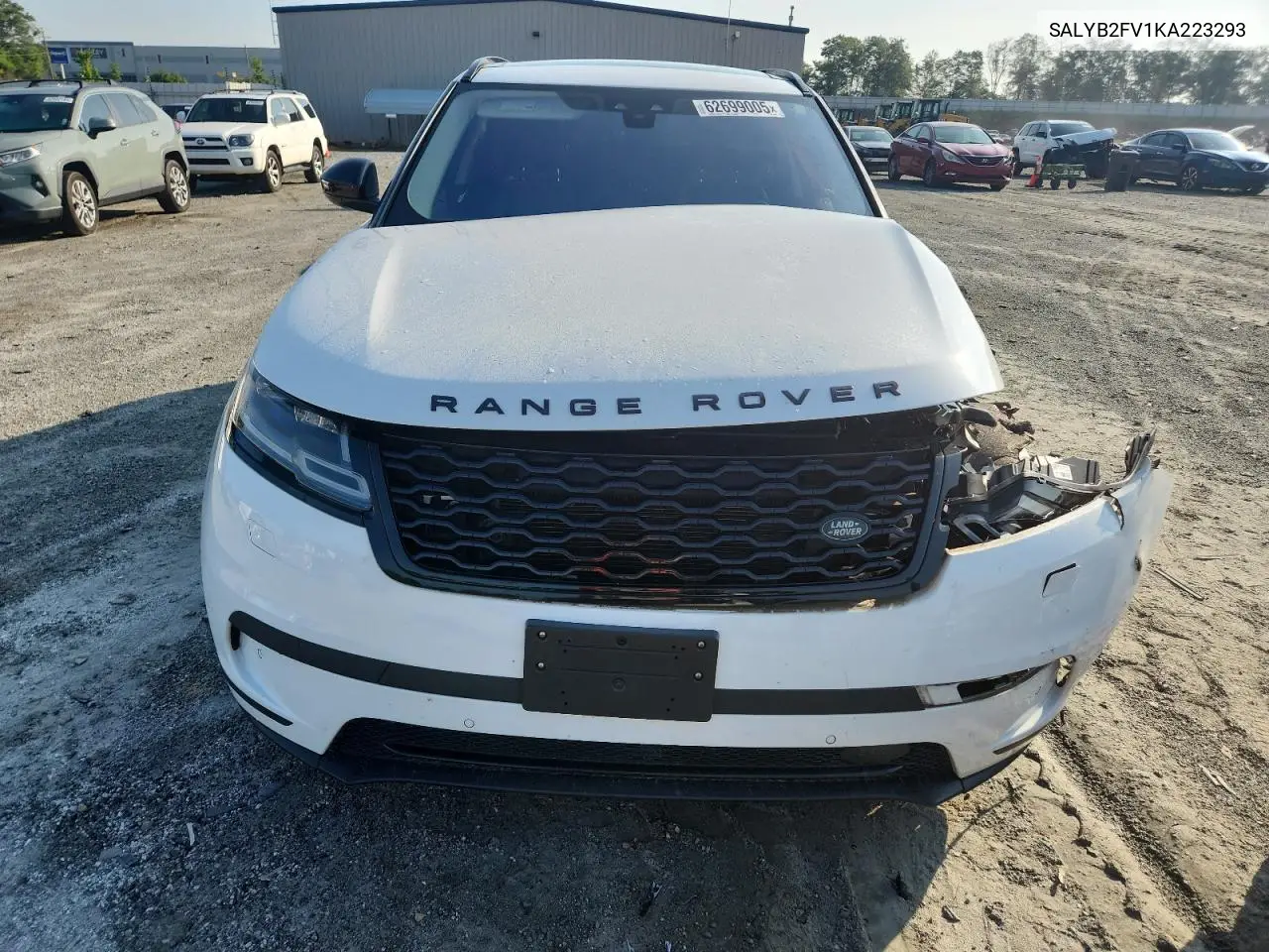 2019 Land Rover Range Rover Velar S VIN: SALYB2FV1KA223293 Lot: 62699005