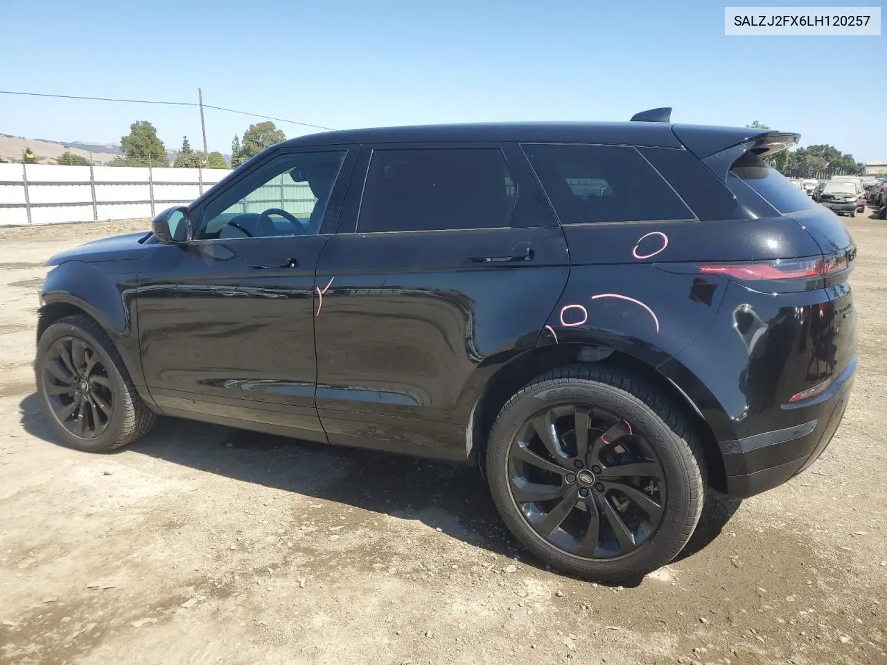 2020 Land Rover Range Rover Evoque S VIN: SALZJ2FX6LH120257 Lot: 61942455