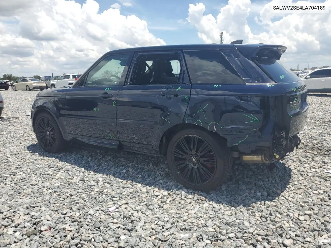 2020 Land Rover Range Rover Sport P525 Autobiography VIN: SALWV2SE4LA704189 Lot: 62370655