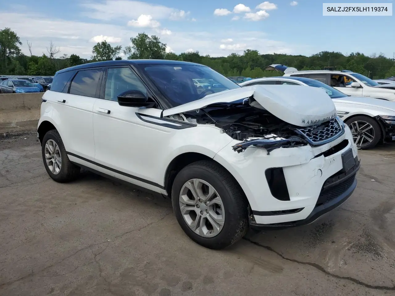 2020 Land Rover Range Rover Evoque S VIN: SALZJ2FX5LH119374 Lot: 62988925