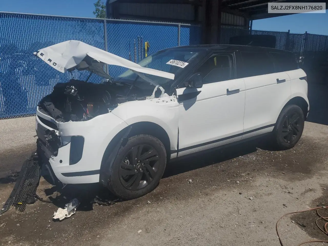 2022 Land Rover Range Rover Evoque S VIN: SALZJ2FX8NH176820 Lot: 49610275