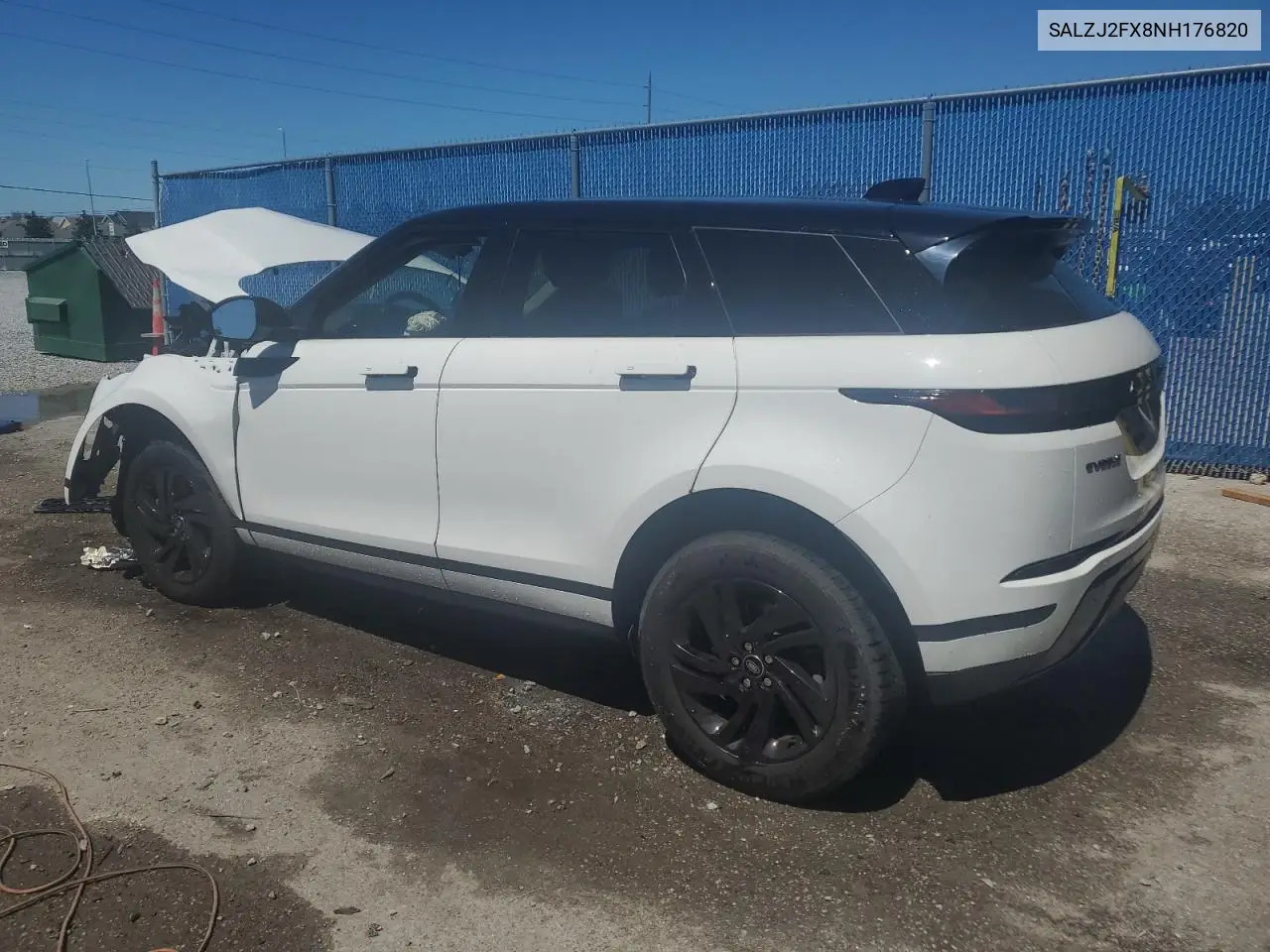 2022 Land Rover Range Rover Evoque S VIN: SALZJ2FX8NH176820 Lot: 49610275