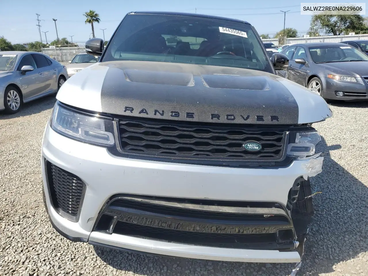2022 Land Rover Range Rover Sport Svr VIN: SALWZ2RE0NA229606 Lot: 54435565