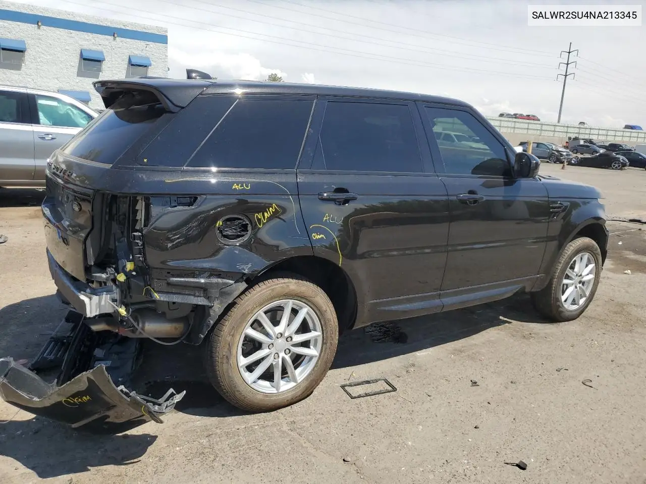 2022 Land Rover Range Rover Sport Hse Silver Edition VIN: SALWR2SU4NA213345 Lot: 58517785