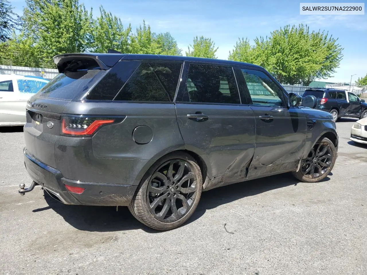 2022 Land Rover Range Rover Sport Hse Silver Edition VIN: SALWR2SU7NA222900 Lot: 58718595