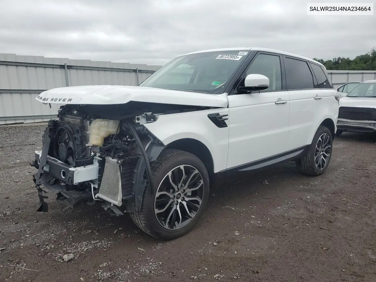 2022 Land Rover Range Rover Sport Hse Silver Edition VIN: SALWR2SU4NA234664 Lot: 58722955