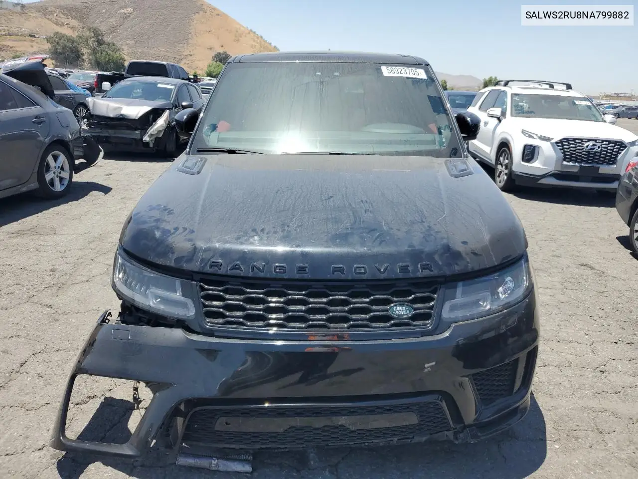2022 Land Rover Range Rover Sport Hst VIN: SALWS2RU8NA799882 Lot: 58923705