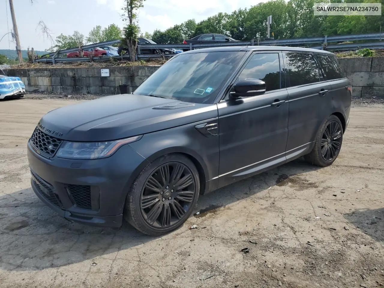 2022 Land Rover Range Rover Sport Hse Dynamic VIN: SALWR2SE7NA234750 Lot: 58992895