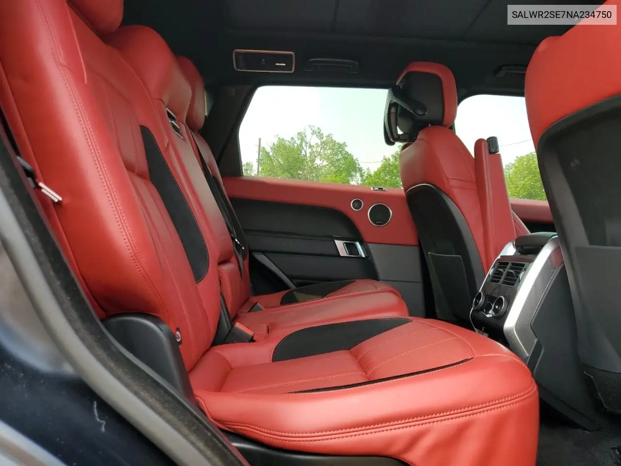 2022 Land Rover Range Rover Sport Hse Dynamic VIN: SALWR2SE7NA234750 Lot: 58992895