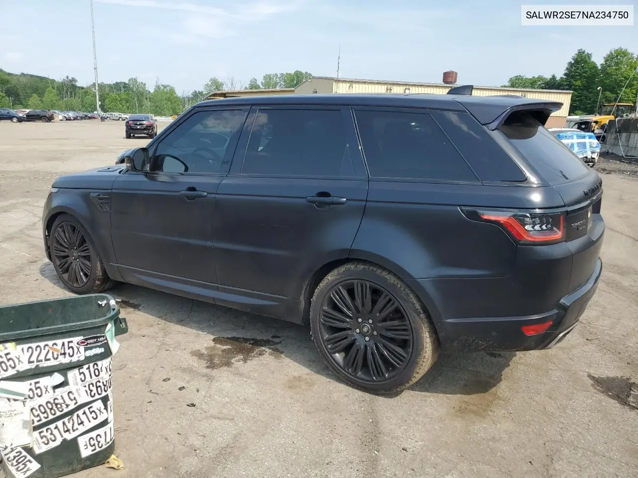 2022 Land Rover Range Rover Sport Hse Dynamic VIN: SALWR2SE7NA234750 Lot: 58992895