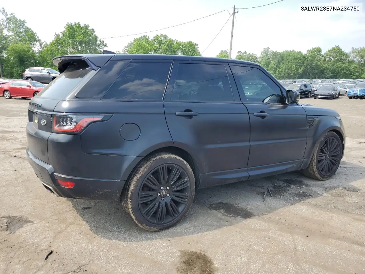 2022 Land Rover Range Rover Sport Hse Dynamic VIN: SALWR2SE7NA234750 Lot: 58992895