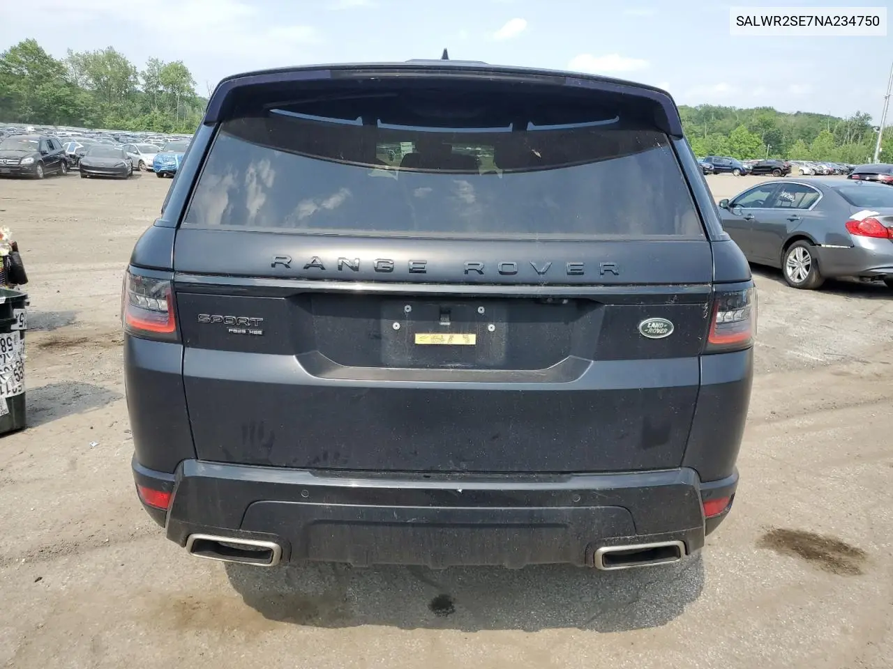 2022 Land Rover Range Rover Sport Hse Dynamic VIN: SALWR2SE7NA234750 Lot: 58992895