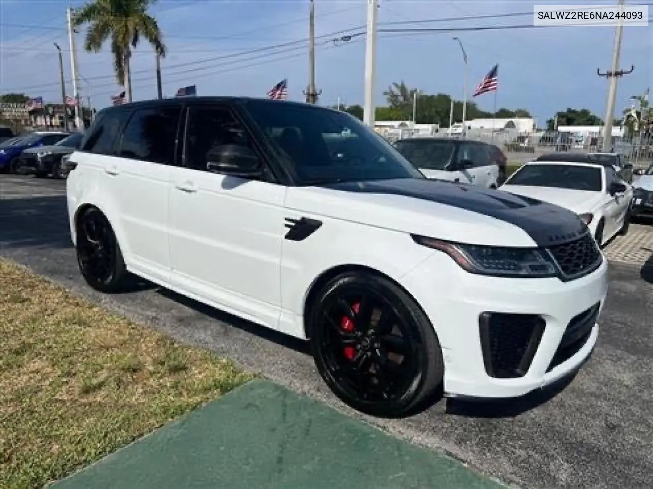 2022 Land Rover Range Rover Sport Svr VIN: SALWZ2RE6NA244093 Lot: 59608885