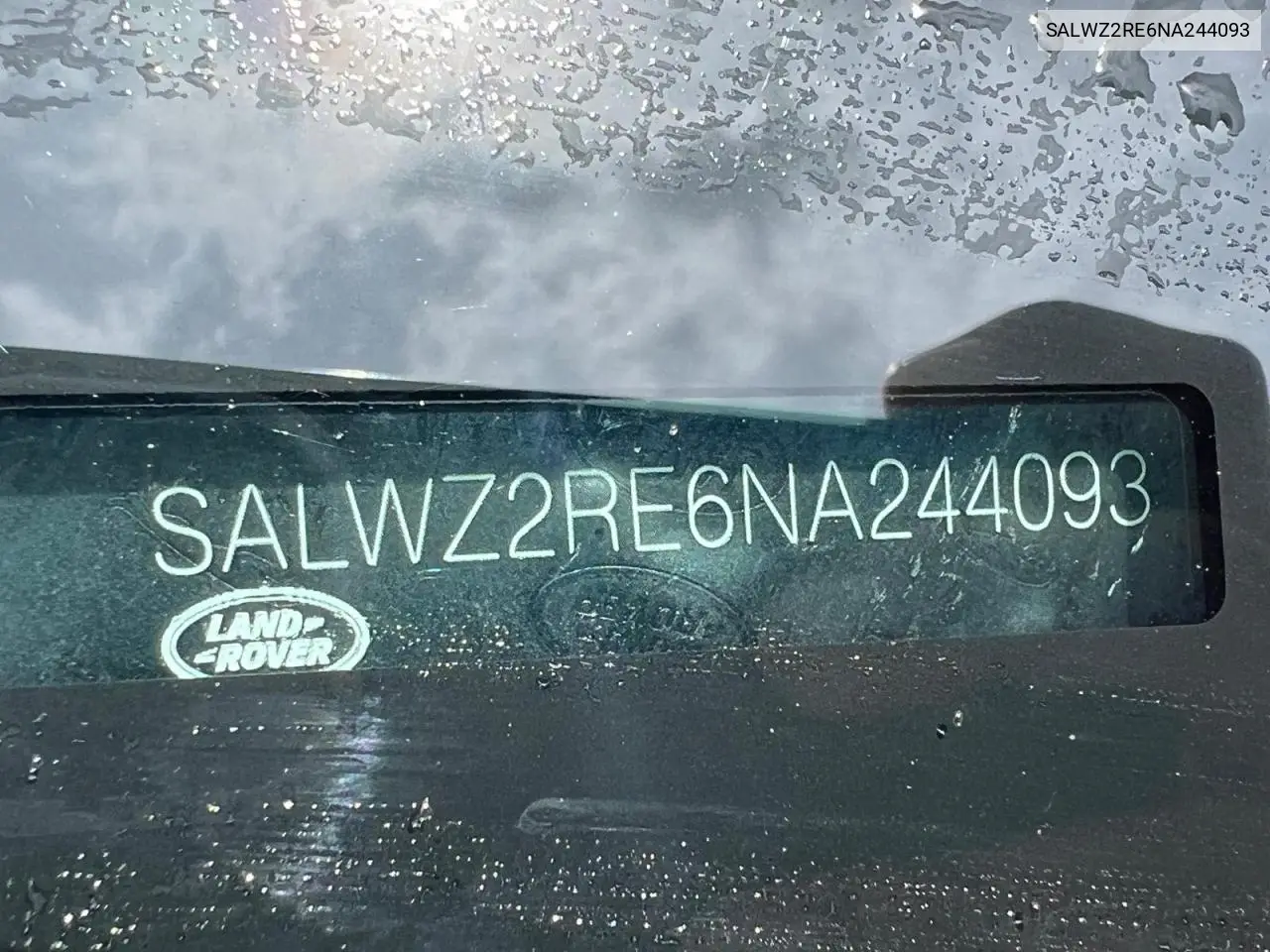 2022 Land Rover Range Rover Sport Svr VIN: SALWZ2RE6NA244093 Lot: 59608885