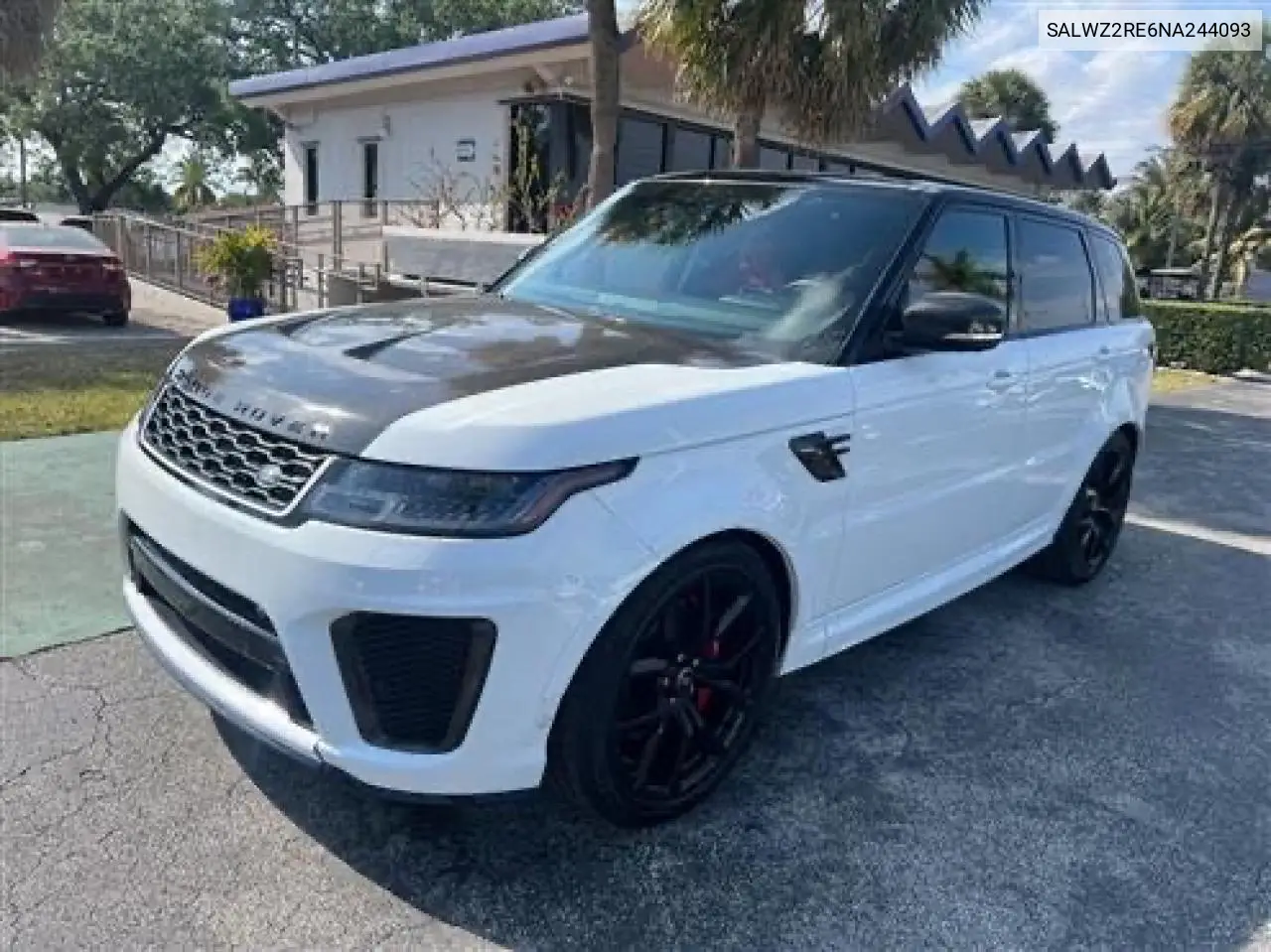 2022 Land Rover Range Rover Sport Svr VIN: SALWZ2RE6NA244093 Lot: 59608885
