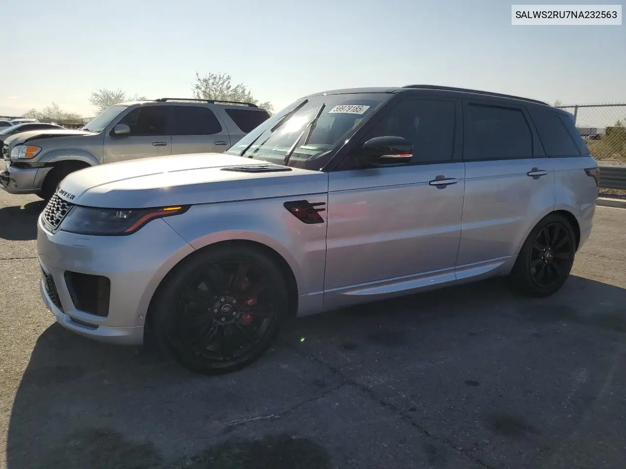 2022 Land Rover Range Rover Sport Hst VIN: SALWS2RU7NA232563 Lot: 59979185