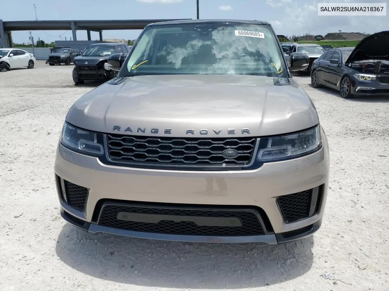 2022 Land Rover Range Rover Sport Hse Silver Edition VIN: SALWR2SU6NA218367 Lot: 60069605