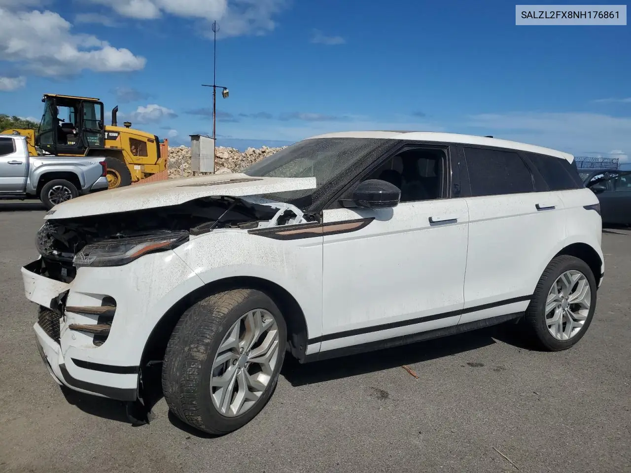 2022 Land Rover Range Rover Evoque R-Dynamic Se VIN: SALZL2FX8NH176861 Lot: 60165315