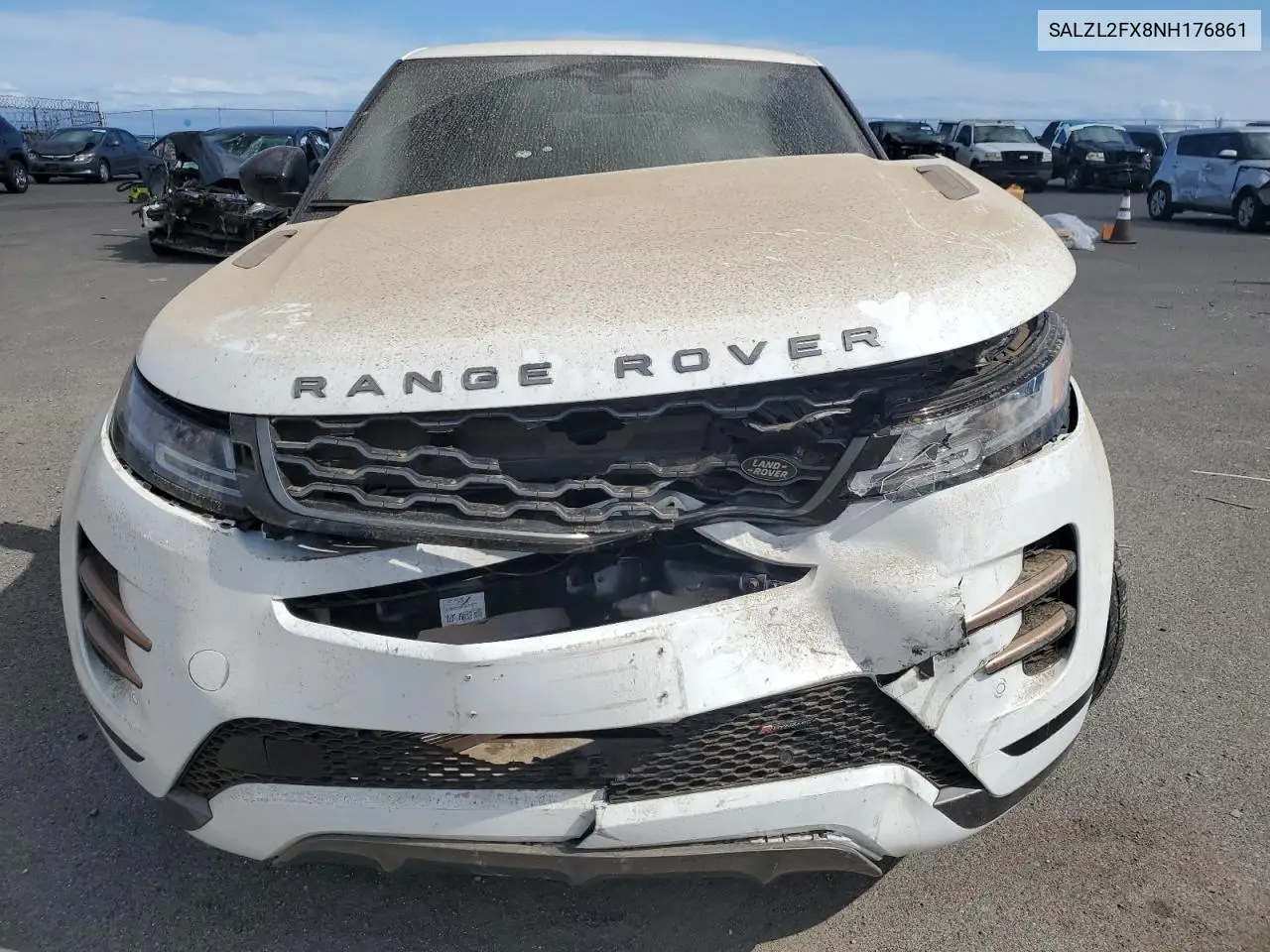 2022 Land Rover Range Rover Evoque R-Dynamic Se VIN: SALZL2FX8NH176861 Lot: 60165315
