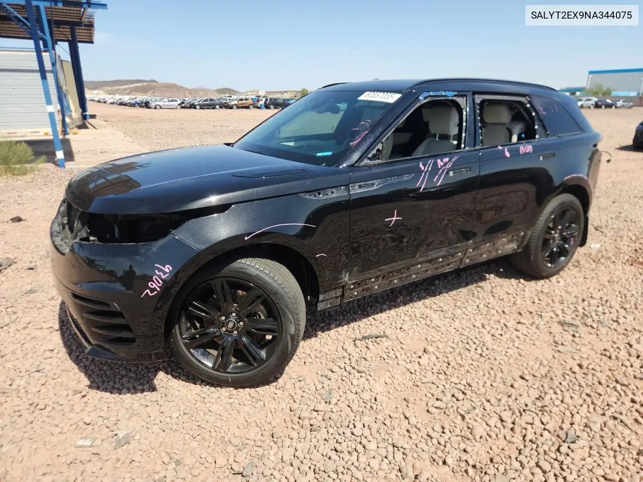 2022 Land Rover Range Rover Velar R-Dynamic S VIN: SALYT2EX9NA344075 Lot: 60557055