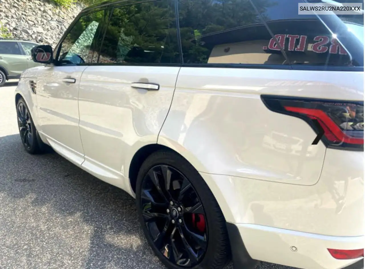 2022 Land Rover Range Rover Sport Hst VIN: SALWS2RU2NA220XXX Lot: 61945615