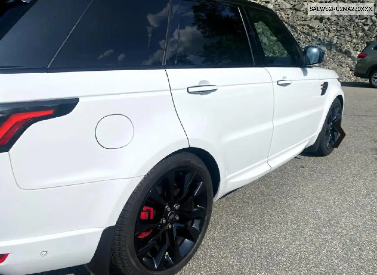 2022 Land Rover Range Rover Sport Hst VIN: SALWS2RU2NA220XXX Lot: 61945615