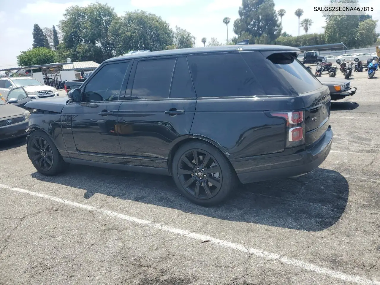 2022 Land Rover Range Rover Westminster Edition VIN: SALGS2SE0NA467815 Lot: 62197595